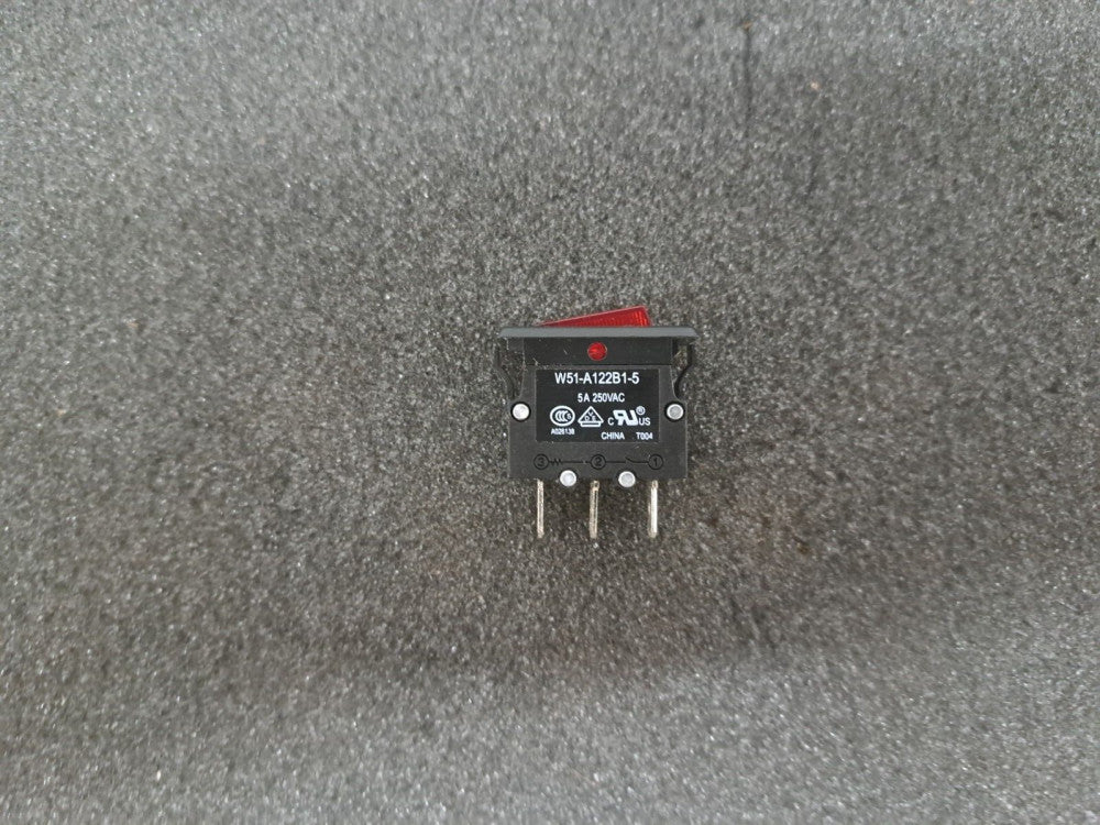 New, TE Connectivity, W51-A122B1-5, CIR BRKR THRM 5A 250VAC 50VDC - Lot of 10pcs