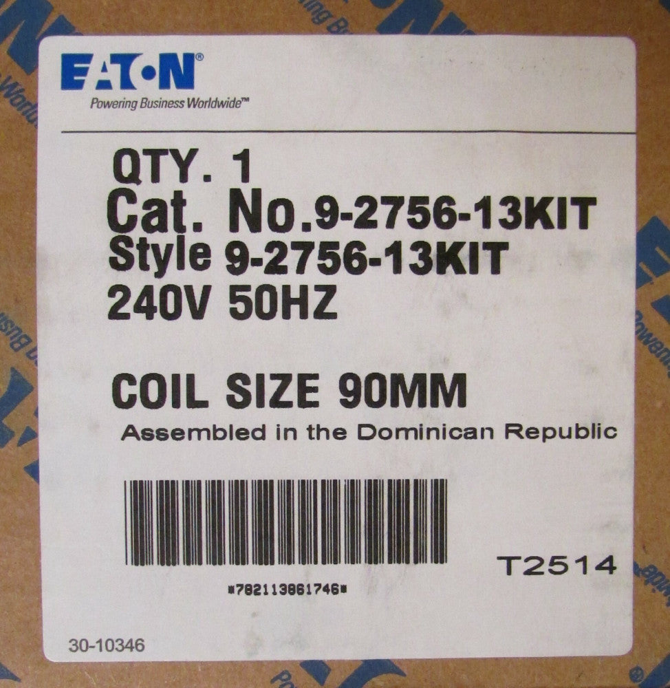 EATON CUTLER HAMMER 9 2756 13 220/240V Size 3 Size 4 Coil 9-2756-13 KIT 9 2756 2