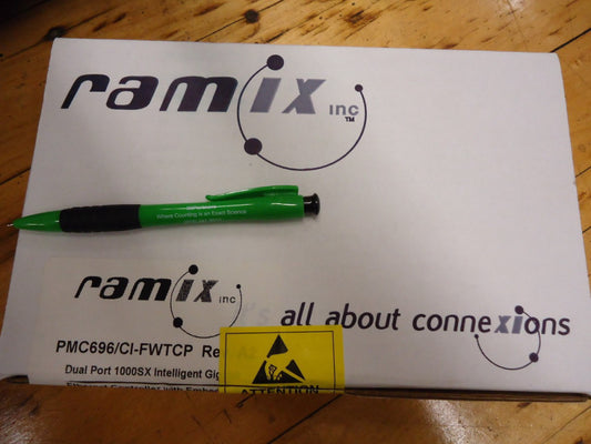 Ramix PMC696/CI-FWTCP VHP Intelligent Dual 1000Mbit Ethernet Card. Brand New!