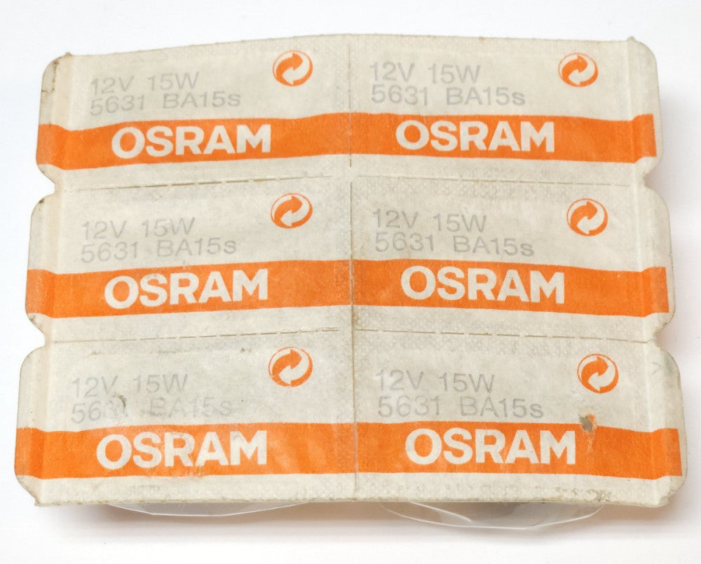 LOT OF 6 OSRAM Type BA15S 12 V 15 W 5631 Replacement Bulbs