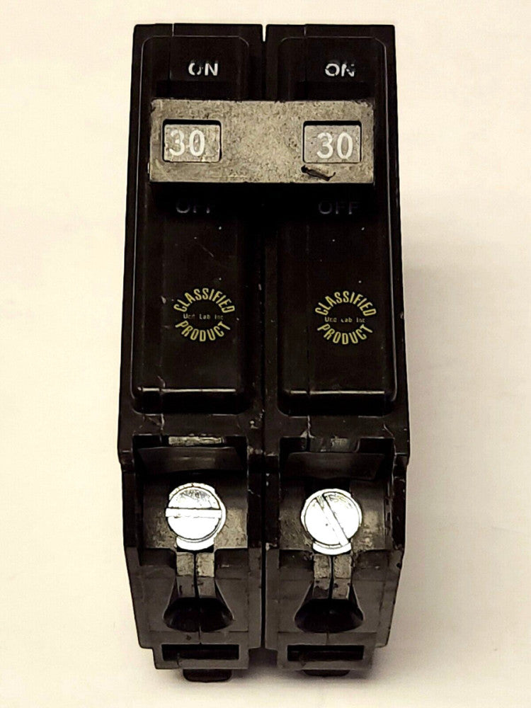 EATON CUTLER HAMMER CHQ230 2 Pole 30 AMP Type CHQ Circuit Breaker