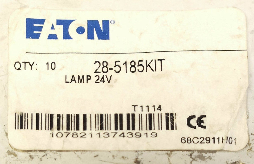 BAG OF 10 EATON CUTLER HAMMER28 518 Pushbutton Pilot Light Lamp Bulb 24 Volt
