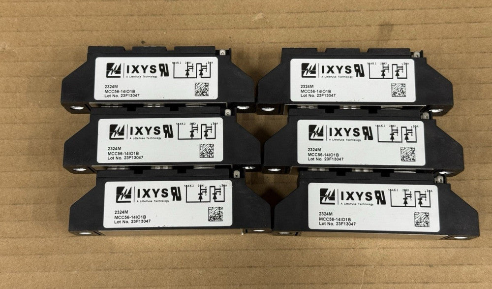 Lot of 6 - IXYS MCC56-14IO1B 2324M Thyristor Module - Unused