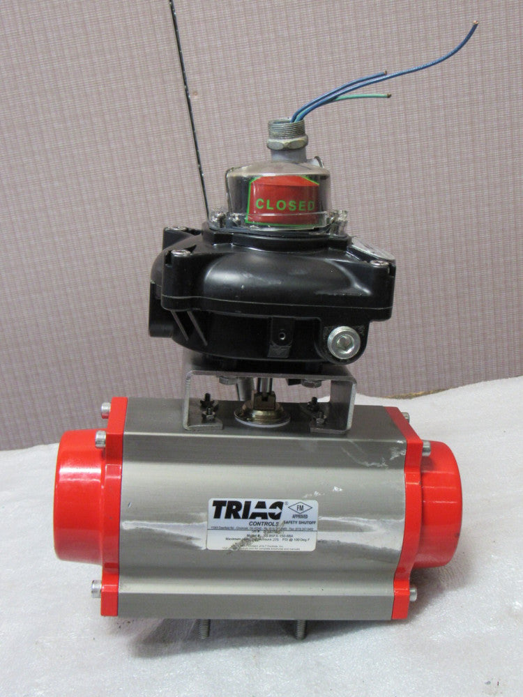 TRIAC ACTUATOR SS-9SFX-150-6BA W/ LIMIT SWITCH EX10A2SBKN - USED