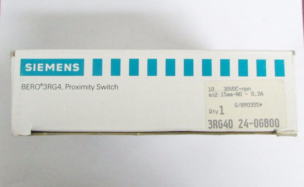 SIEMENS Proximity Sensor Switch 10-30 VDC 3RG40 24 0GB00