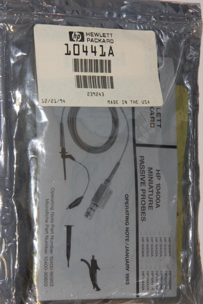 HP HEWLETT PACKARD 10441A Miniature Passive Probe "NEW"