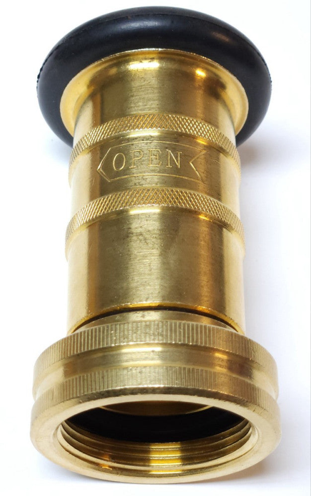 NON OEM BRASS FIRE HOSE NOZZLE 2" NH NST Twist ON Twist OFF Heavy Duty Jet Fog