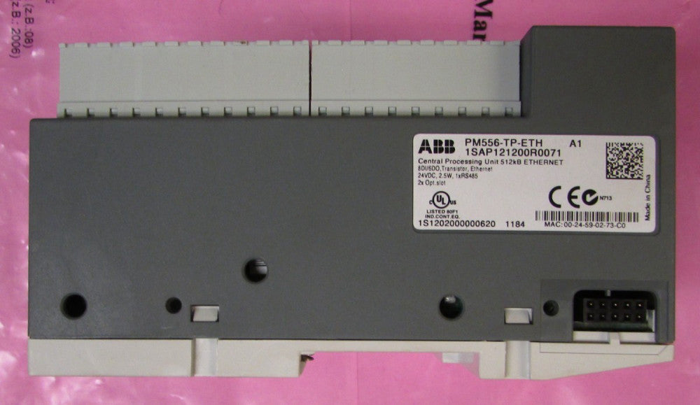 ABB PM556 TP ETH CPU PM556 TP ETH Processor Module 1SAP121200R0071