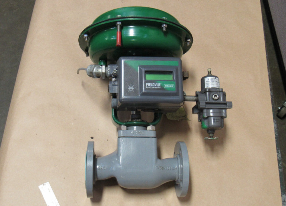 BAUMANN ACTUATOR CONTROL VALVE 24548CVF 1-1/2" 150 W/ FISHER CONTROLS DVC2000