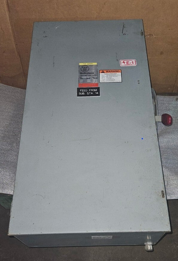 WESTINGHOUSE FUSED HEAVY DUTY SAFETY SWITCH HF465N 400 A AMP 600V 3P