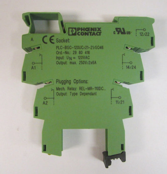 PHOENIX CONTACT PLC BSC 120UC 21 21 SO46 Relay Base Module