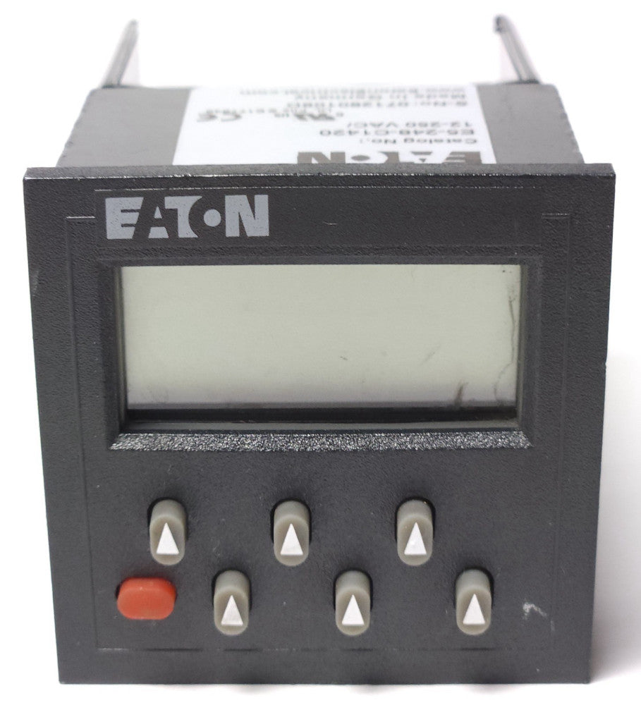 EATON E5 248 C1420 LCD Digital Timer Relay Timing Module 12-250 VAC