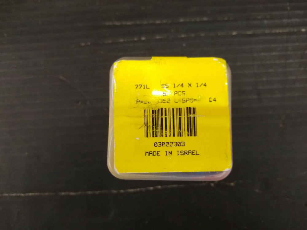 New, Ham-let, 771L-SS-1/4 X 1/4, Male Run Tee Tube