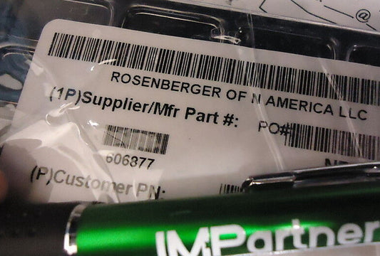 Rosenberger 606877 DUAL MINI PCB VERT-RTA MOUNT, DC-40GHZ Connector. Brand New!