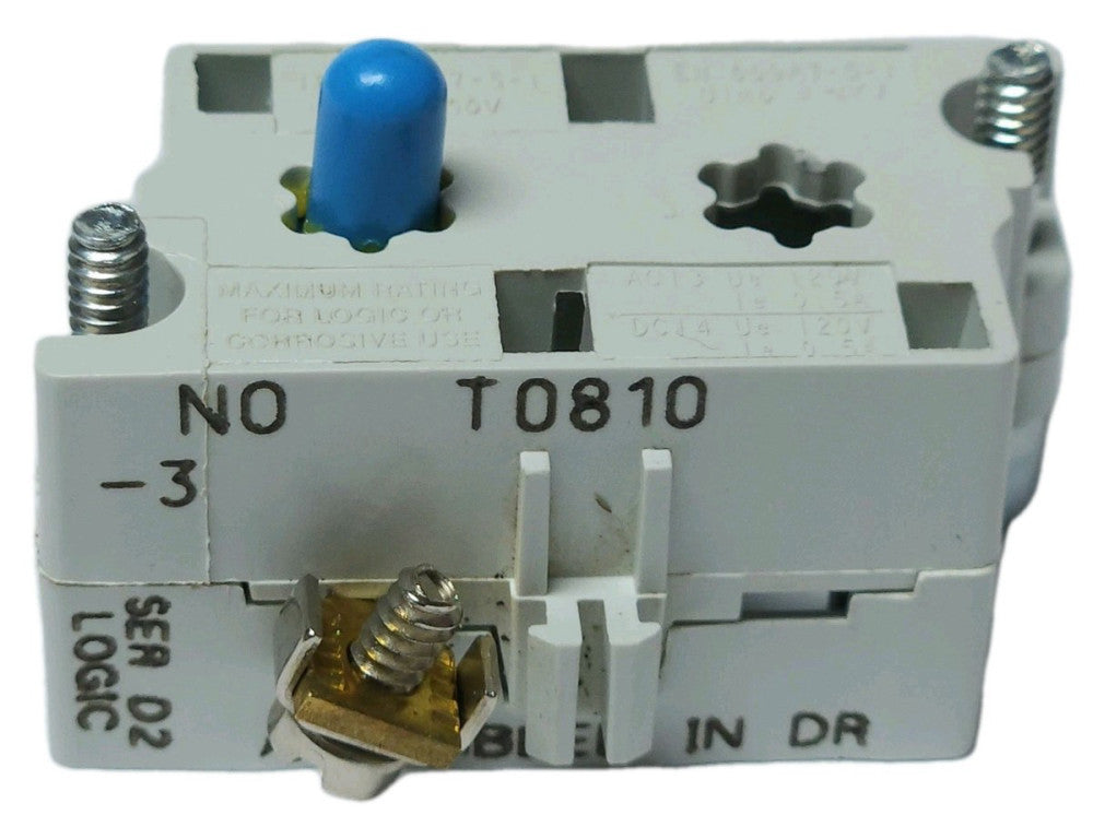EATON CUTLER HAMMER 10250T53E 1 NO LOGIC LEVEL Pushbutton Contact Block