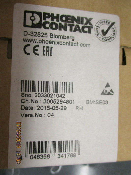 PHOENIX CONTACT- 2989527 - Ethernet Switch, Lean-Managed, 5 RJ45 Ports, 10/100Mb