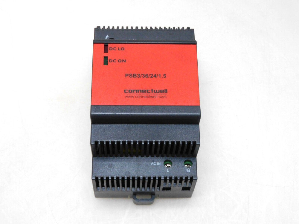 CONNECTWELL PSB3/36/24/1.5 SWITCH MODE POWER SUPPLY 24VDC 1.5 AMP