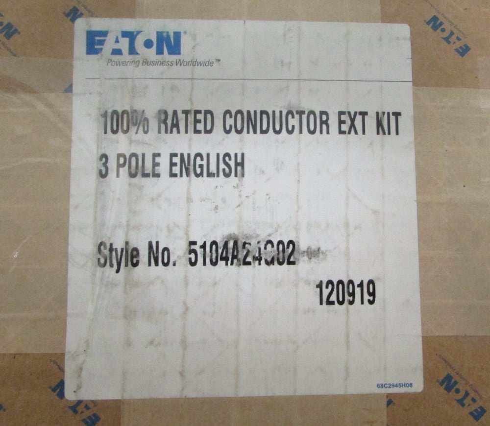 EATON CUTLER HAMMER 1200 Amp N Frame 100% Rated Conductor Kit 5104A24G02 NDC HND