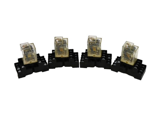 Potter & Brumfield KHU-17A11N-120 Relay 120v coil W/ Base Lot Of 4