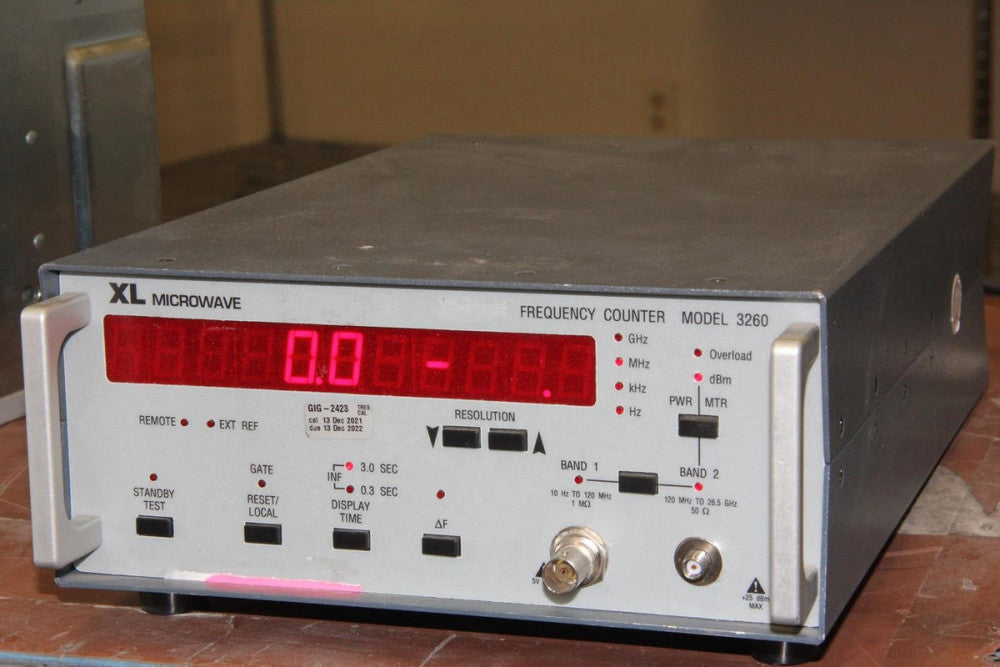 XL MICROWAVE 3260 10Hz to 26.5gHz Frequency Counter