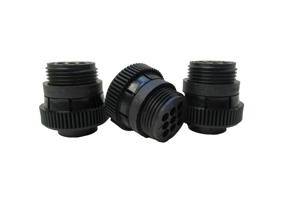 (NEW -Lot of 3) AMP 206708-1 Plug Connector Body 9-Terminals