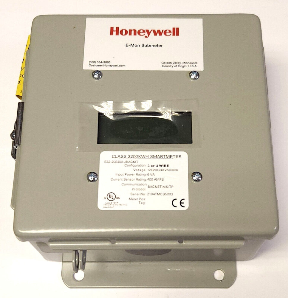 HONEYWELL E32 208400 JBACKIT E-MON 3200 KWH Smart Meter Submeter 400 AMP BACNET