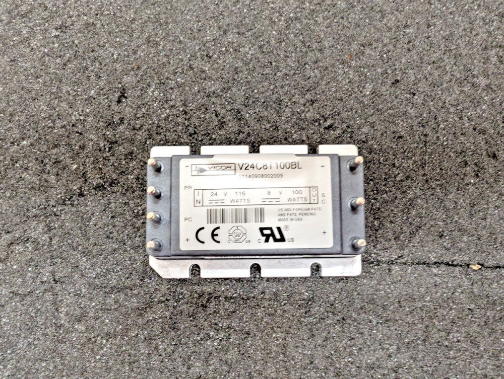 New, Vicor, V24C8T100BL, DC DC CONVERTER 8V 100W
