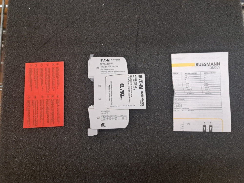 New, Eaton, BSPMA1120S2GR, Surge Suppressors 120V 1-Pole w/remote Single-phase,