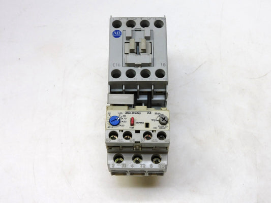 ALLEN BRADLEY 100-C16*10 SER A STARTER W/ 193-EA1CB SER A OVERLOAD RELAY .32-1A