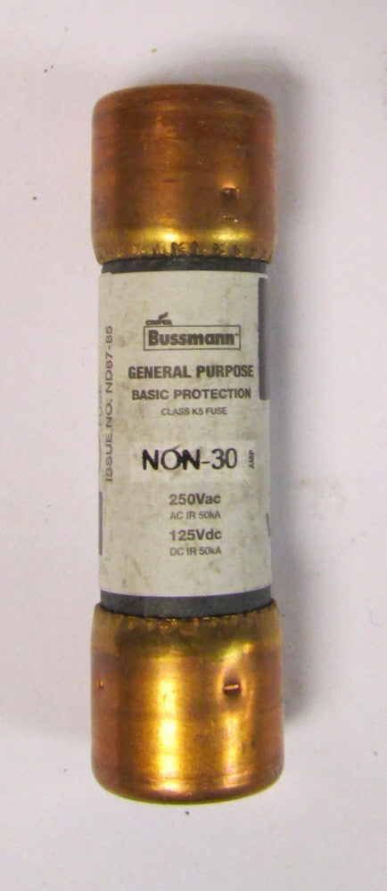 COOPER BUSSMANN NON 30 General Purpose 125 VDC 250  VAC 30 Amp Fuse