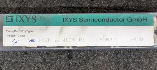 New, IXYS, IXEN60N120D1, IGBT MODULE 1200V 100A SOT-227B 