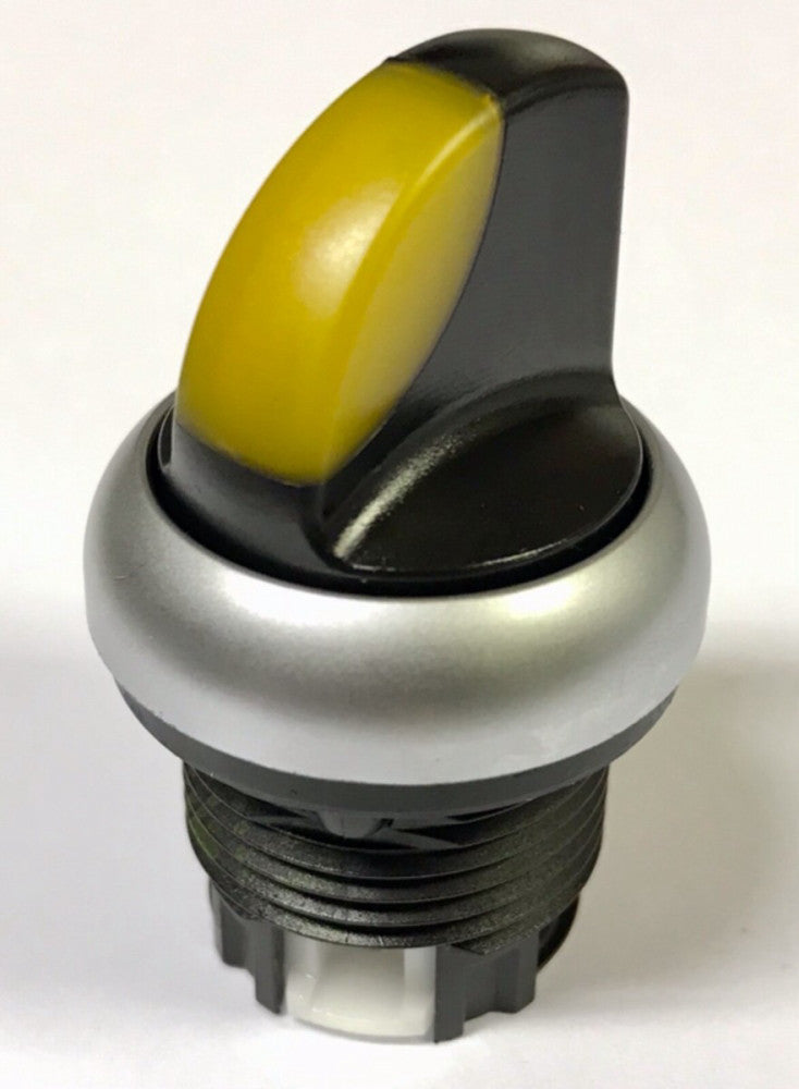 EATON CUTLER HAMMER M22 WRLK3 Y Illuminated Yellow 3 Position Selector Switch