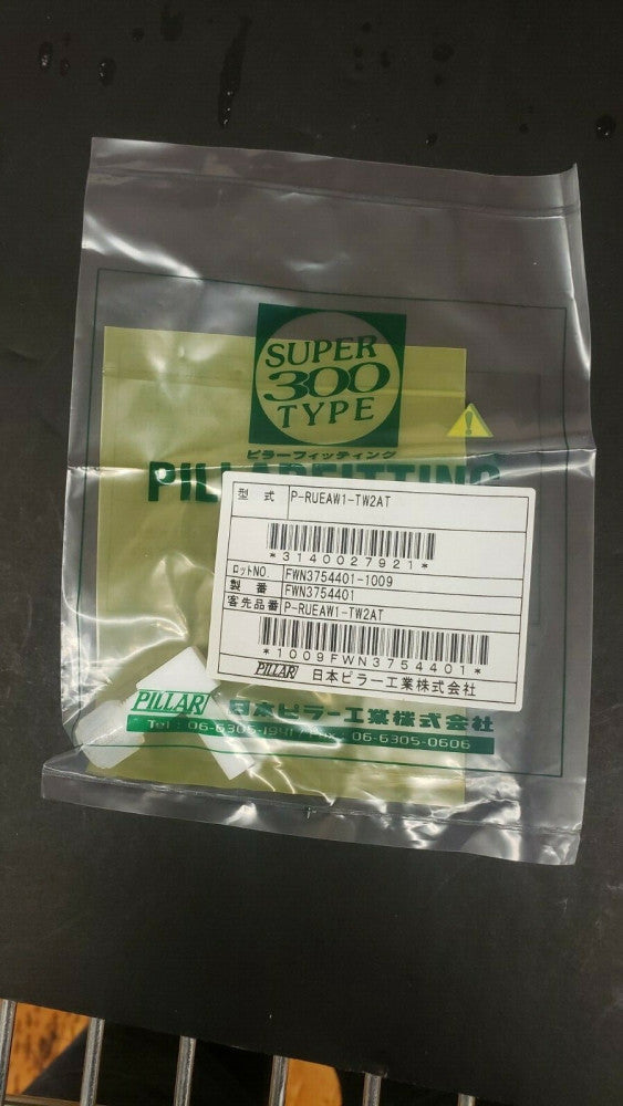 New, Pillar, P-RUEAW1-TW2AT, S300 Reducing Elbow, PTFE Body, 1/8" Male Pillar
