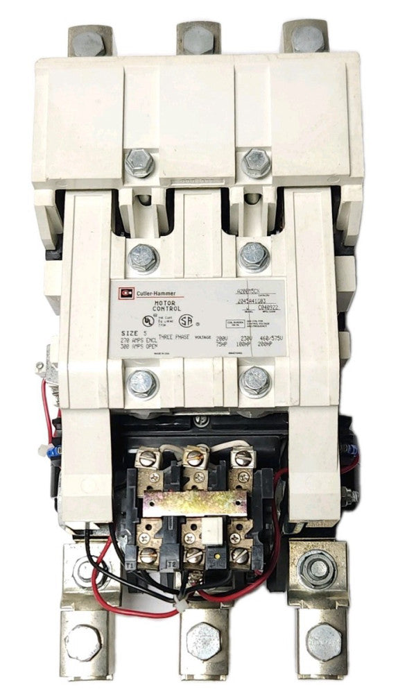 EATON CUTLER HAMMER A200M5CX Size 5 A200 Starter 480 VAC 270 AMP LABEL SCRATCHED