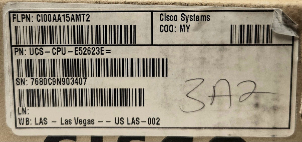 CISCO UCS CPU E52623E INTEL XEON E5-2623V4 Processor SR2P3 2.60 GHZ E5 2623