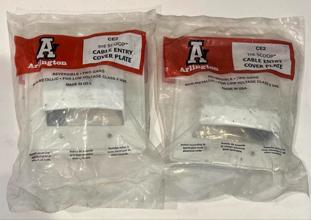 (Lot of 2) ARLINGTON CE2 Cable Entry Cover Plate