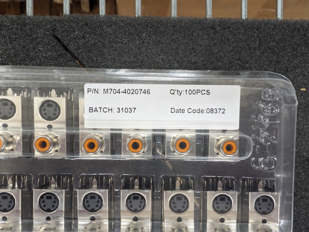 New, Harwin, M704-4020746, STACKED 4 PIN MINI DIN FM S-VIDEO JACKS - 100pcs