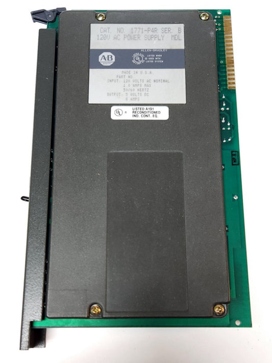 ALLEN BRADLEY 1771 P4R 120 VAC Power Supply Module Output 5 VDC