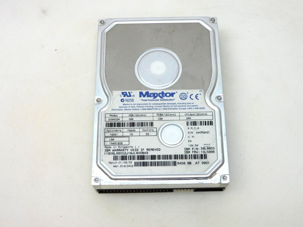 MAXTOR 90843D4 HARD DRIVE 36L8633 10L5996