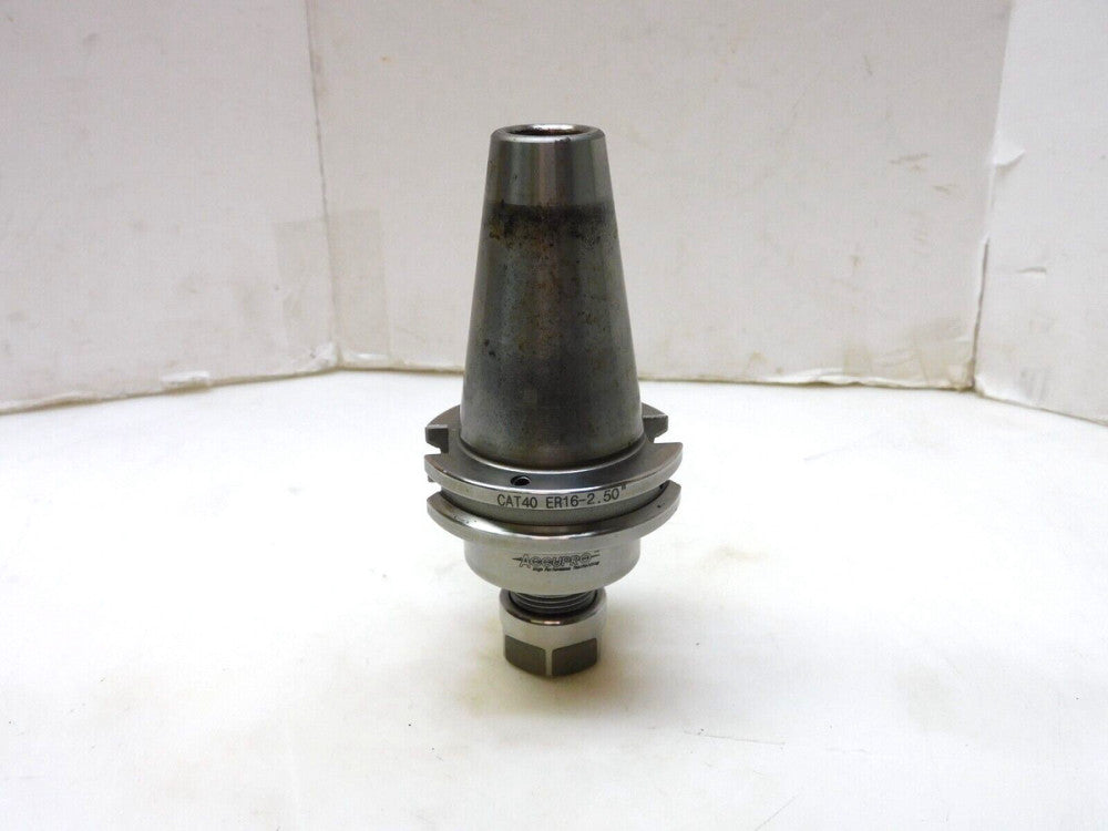 ACCUPRO COLLET CHUCK ENDMILL TOOL HOLDER CAT40 ER16-2.50"