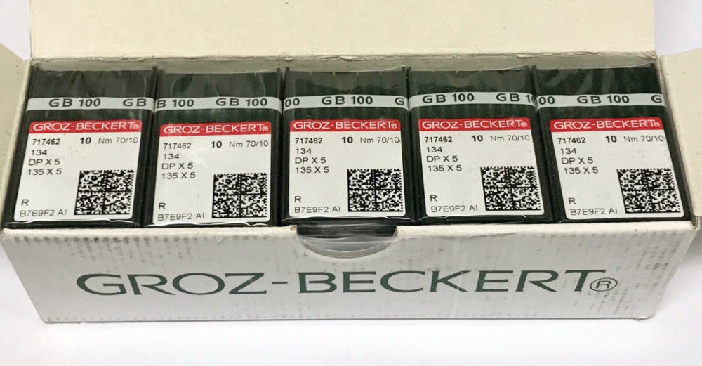 GROZ BECKERT 717462 134 DP X 5 135 X5 R B7E9F2 AI NM 70/10 GB 100 Industrial 