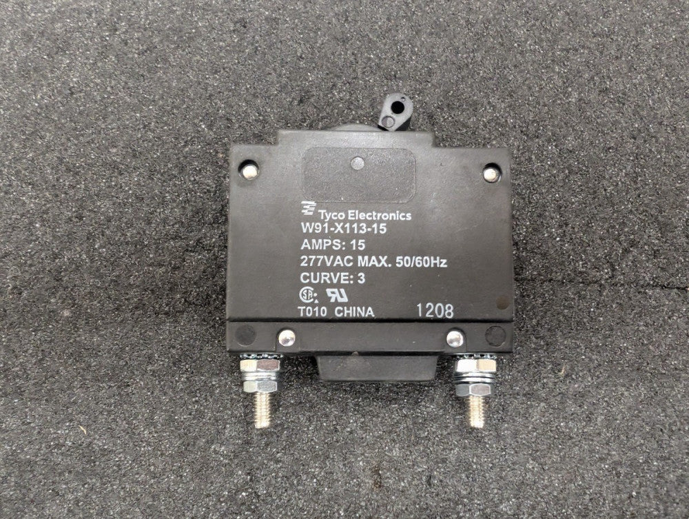 New, Tyco Electronics, W91-X113-15, Circuit Breakers CIRCUIT BREAKER SWITCH 15A