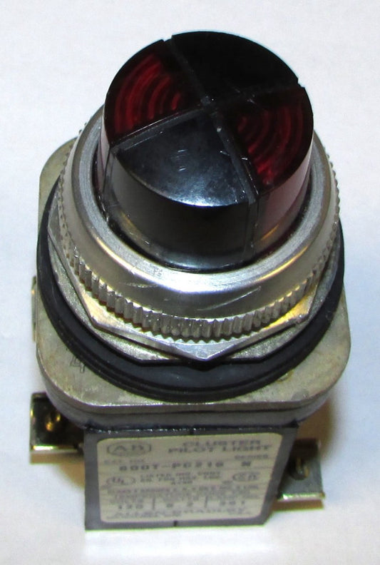 ALLEN BRADLEY 800T PC216 Dual Red 120V Cluster Pilot Light 800T PC216XRXR