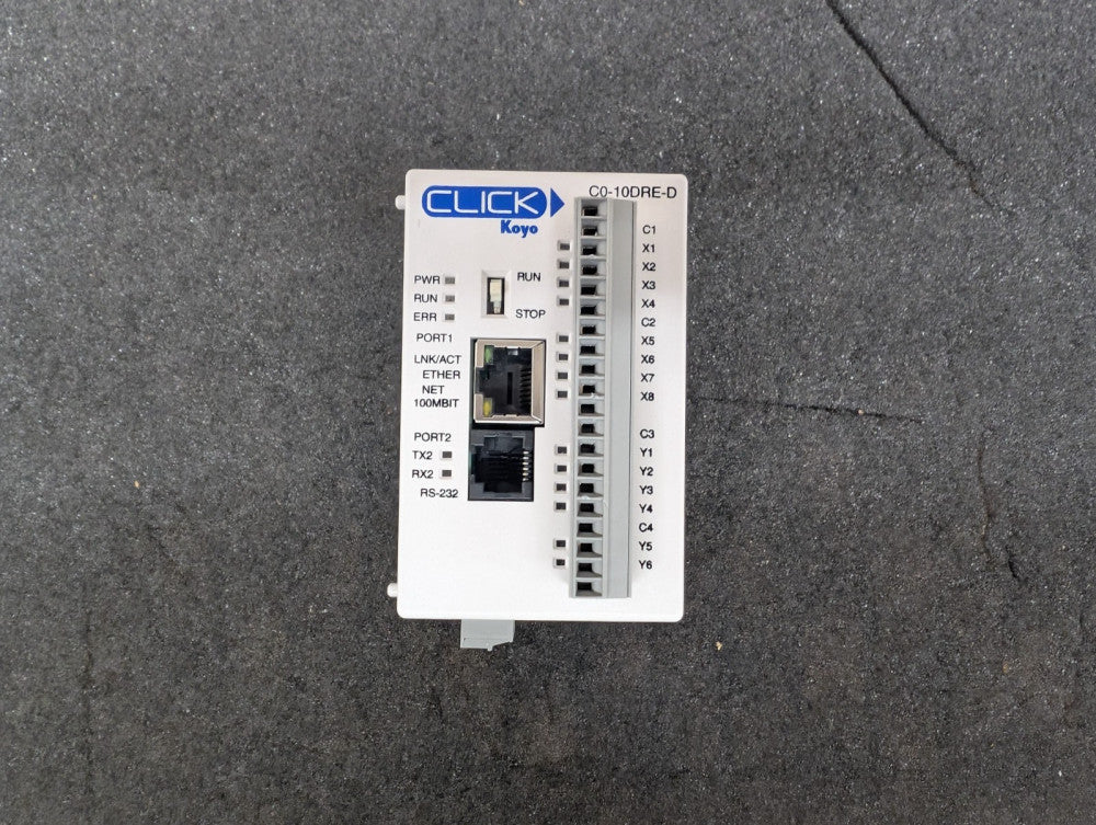 Used, AD, CO-10DRE-D, CLICK KOYO ETHERNET MODULE 8I/6O