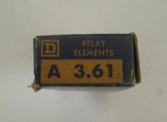 SQUARE D A 3.61 Thermal Overload Relay Heater Element A 3 61