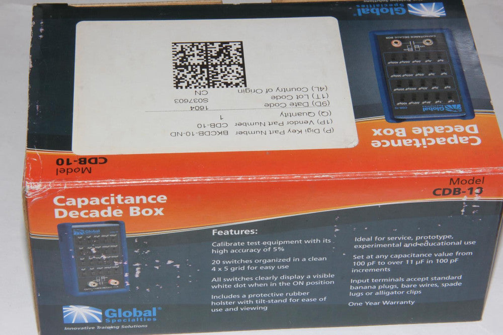 GLOBAL SPECIALTIES CDB-10 Capacitance Decade Box "NEW