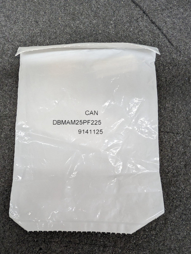 New, ITT Cannon, DBMAM25PF225, CONN D-SUB PLG 25P PNL MT CRIMP