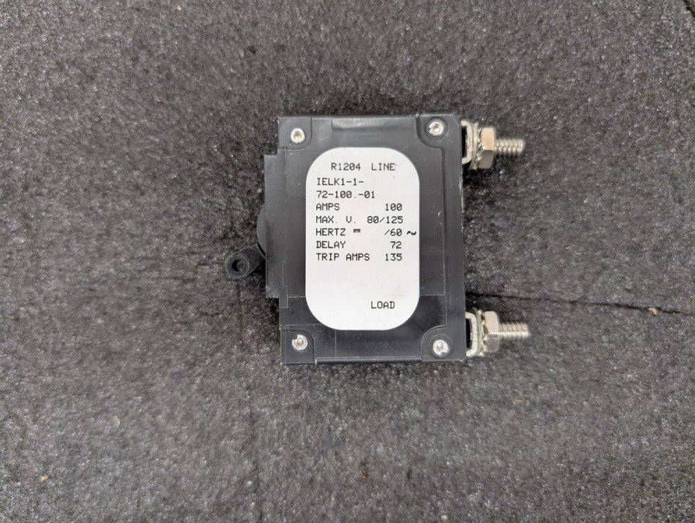 New, Airpax, IELK-1-72-100.-01, CIR BRKR 100A 240VAC 80VDC