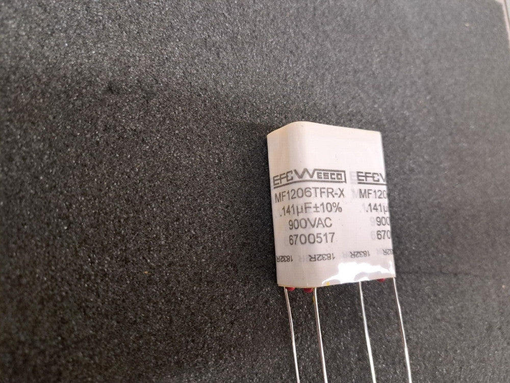 New, Wesco, MF1206TFR-X, .141uF 900VAC 10% Radial Polypropylene Foil CAP