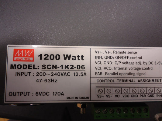 SCN-1K2-06 Meanwell 1200 Watt Power Supply BRAND NEW!